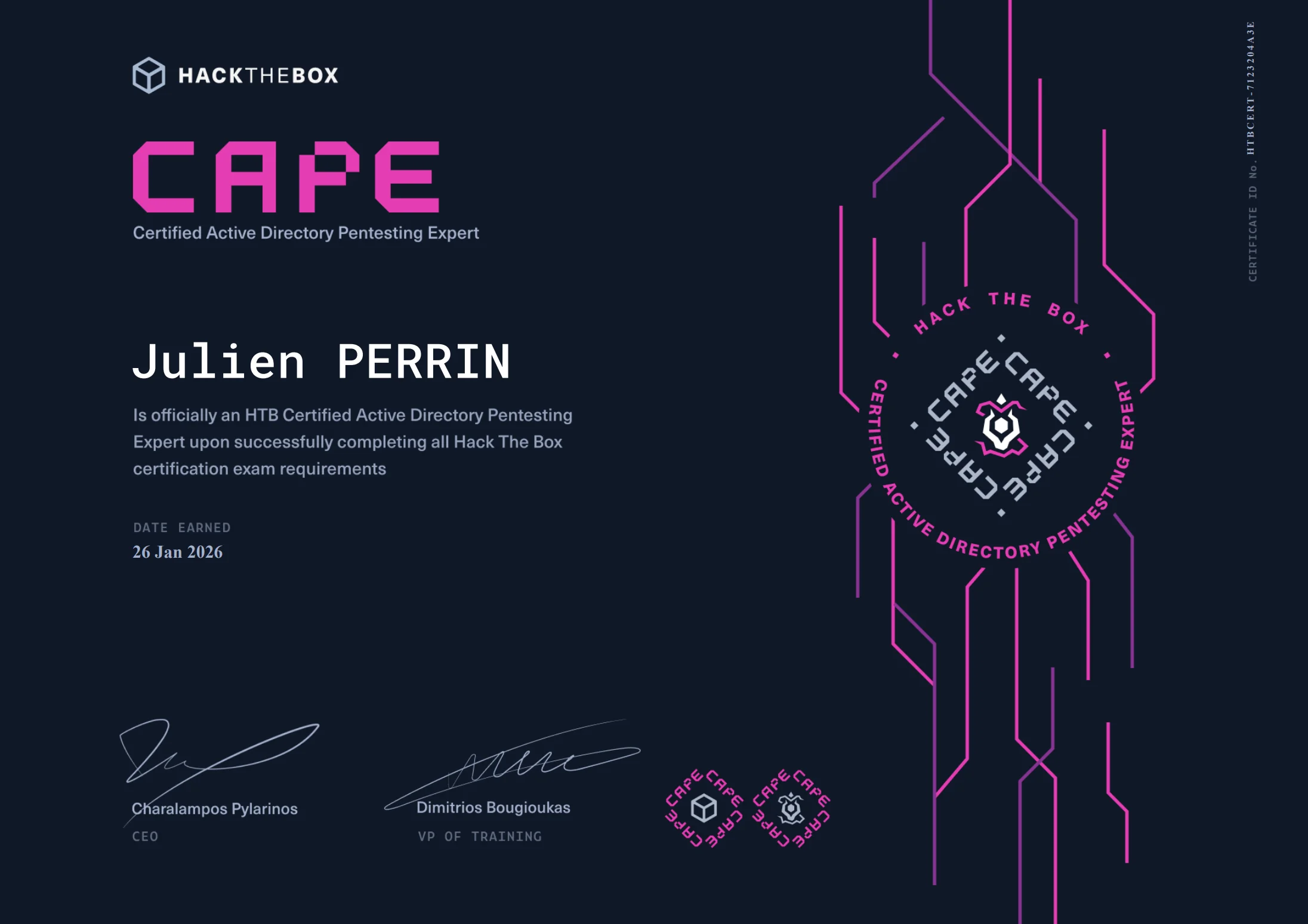 CAPE Certificate