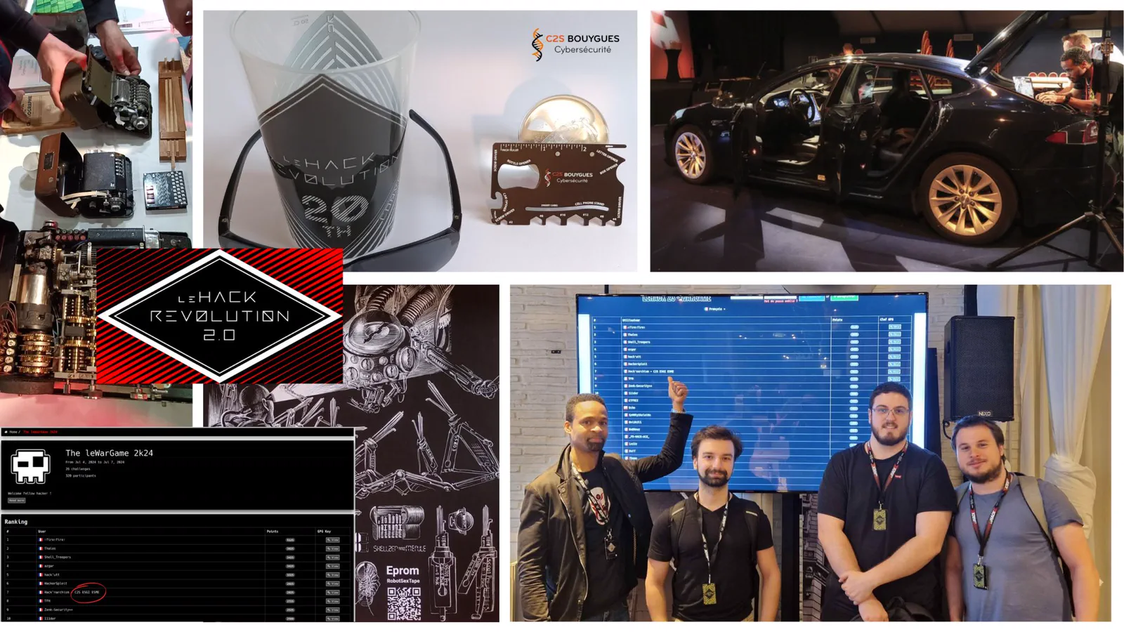 leHACK 2024 Revolution 2.0 - wargame ranking, car hacking village and the C2S team