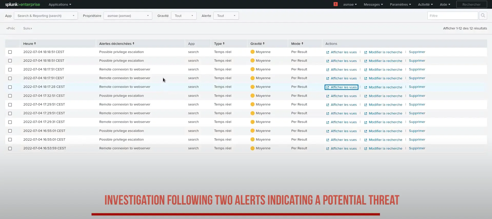 Splunk detection